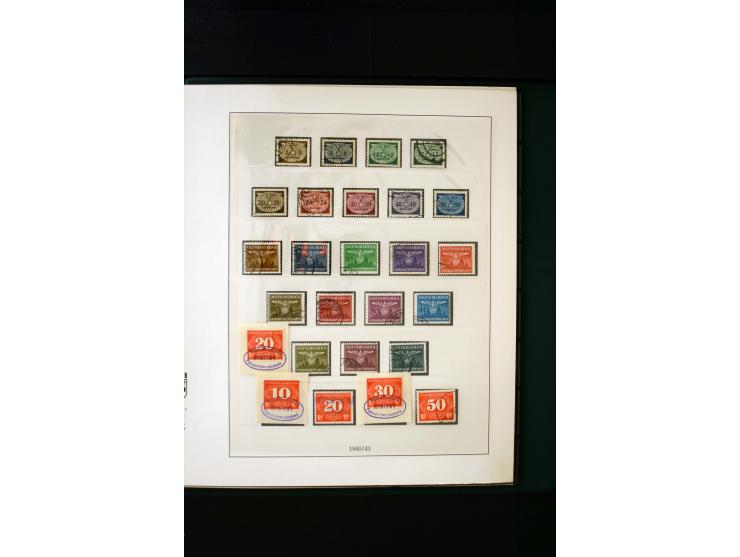 1939/45, postfrische, ungebrauchte und gestempelte Sammlung mit u.a. Theresienstadt-Zulassungsmarke, Albanien kpl., Dänemark 
