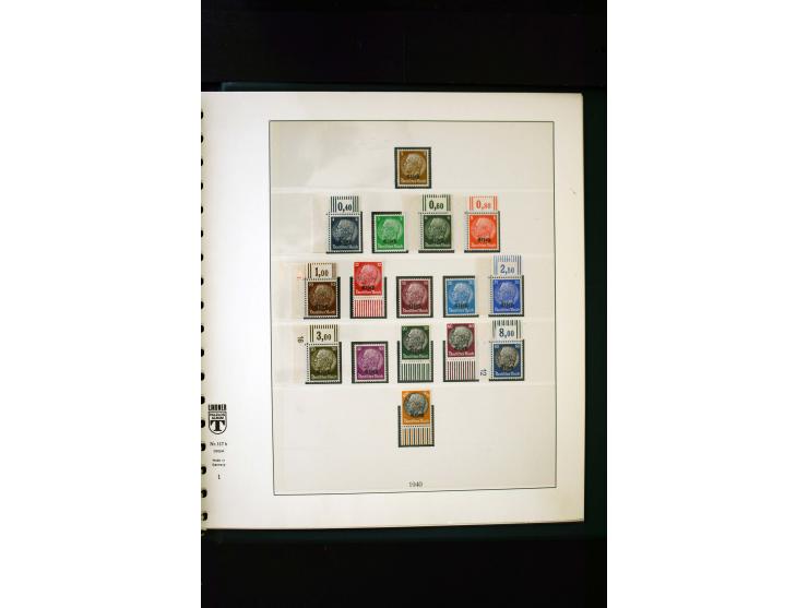 1939/45, postfrische, ungebrauchte und gestempelte Sammlung mit u.a. Theresienstadt-Zulassungsmarke, Albanien kpl., Dänemark 