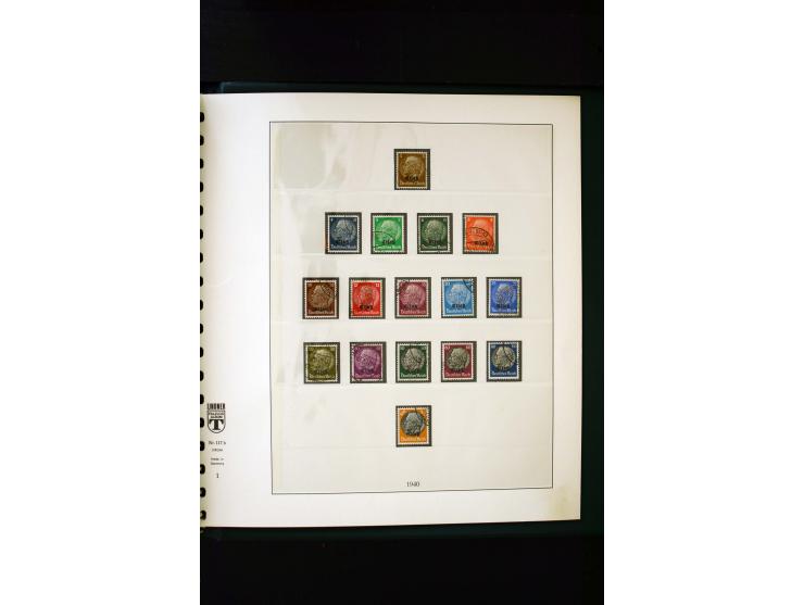 1939/45, postfrische, ungebrauchte und gestempelte Sammlung mit u.a. Theresienstadt-Zulassungsmarke, Albanien kpl., Dänemark 