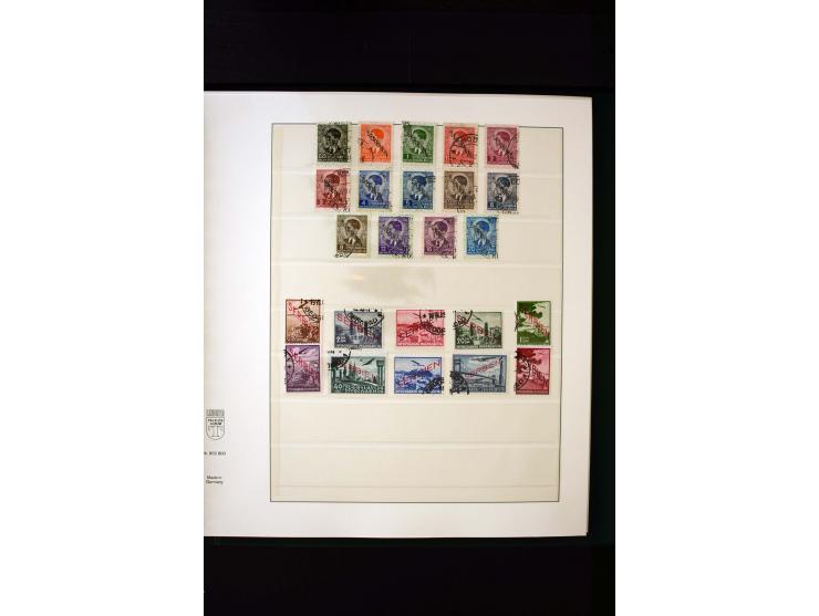 1939/45, postfrische, ungebrauchte und gestempelte Sammlung mit u.a. Theresienstadt-Zulassungsmarke, Albanien kpl., Dänemark 