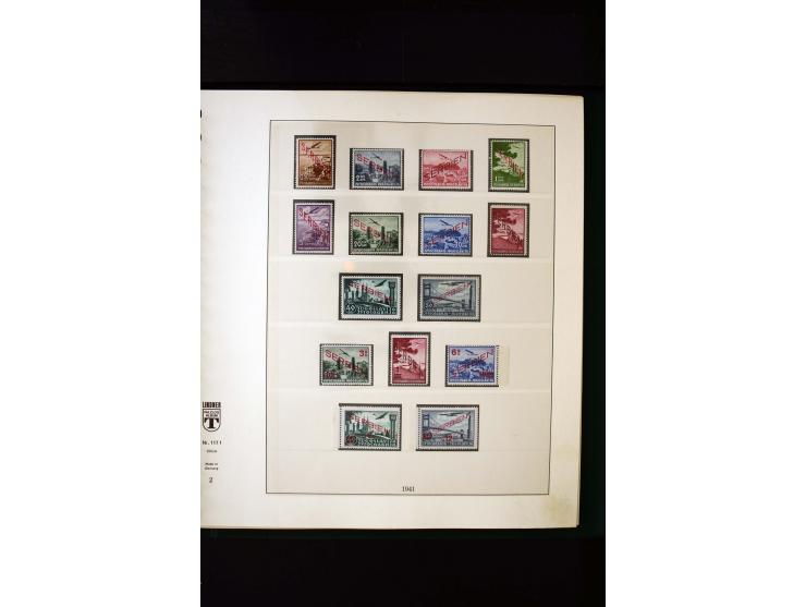 1939/45, postfrische, ungebrauchte und gestempelte Sammlung mit u.a. Theresienstadt-Zulassungsmarke, Albanien kpl., Dänemark 