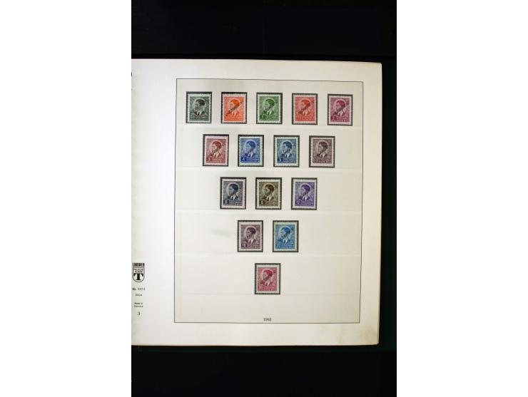 1939/45, postfrische, ungebrauchte und gestempelte Sammlung mit u.a. Theresienstadt-Zulassungsmarke, Albanien kpl., Dänemark 
