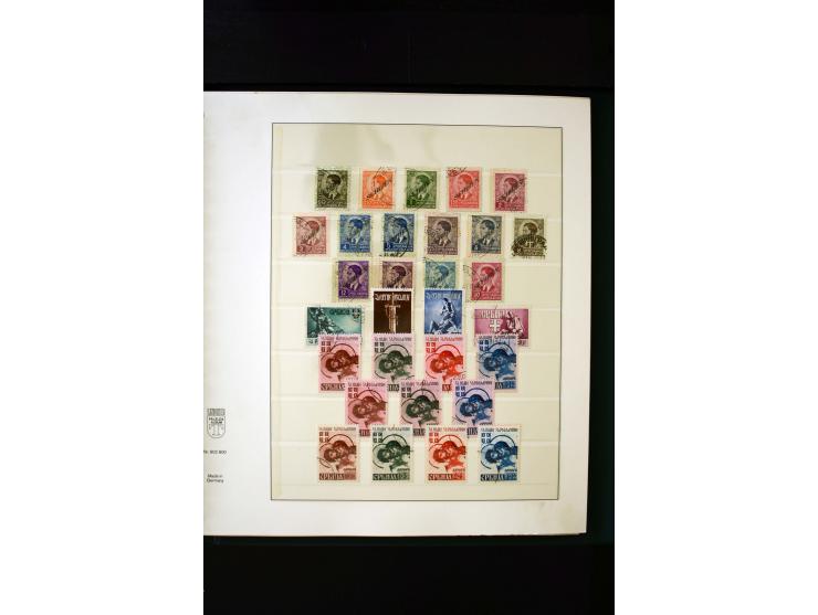 1939/45, postfrische, ungebrauchte und gestempelte Sammlung mit u.a. Theresienstadt-Zulassungsmarke, Albanien kpl., Dänemark 
