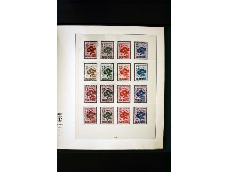 1939/45, postfrische, ungebrauchte und gestempelte Sammlung mit u.a. Theresienstadt-Zulassungsmarke, Albanien kpl., Dänemark 