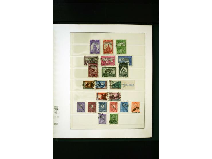 1939/45, postfrische, ungebrauchte und gestempelte Sammlung mit u.a. Theresienstadt-Zulassungsmarke, Albanien kpl., Dänemark 