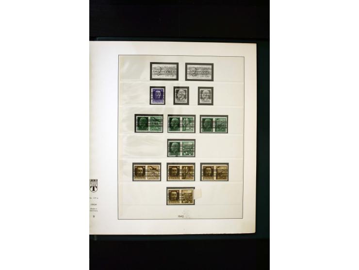 1939/45, postfrische, ungebrauchte und gestempelte Sammlung mit u.a. Theresienstadt-Zulassungsmarke, Albanien kpl., Dänemark 