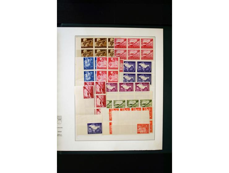 1939/45, postfrische, ungebrauchte und gestempelte Sammlung mit u.a. Theresienstadt-Zulassungsmarke, Albanien kpl., Dänemark 
