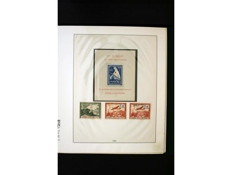 1939/45, postfrische, ungebrauchte und gestempelte Sammlung mit u.a. Theresienstadt-Zulassungsmarke, Albanien kpl., Dänemark 