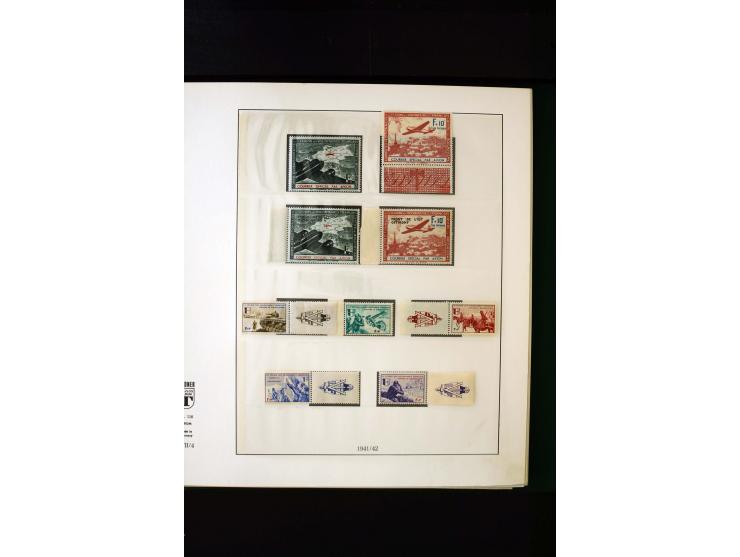 1939/45, postfrische, ungebrauchte und gestempelte Sammlung mit u.a. Theresienstadt-Zulassungsmarke, Albanien kpl., Dänemark 