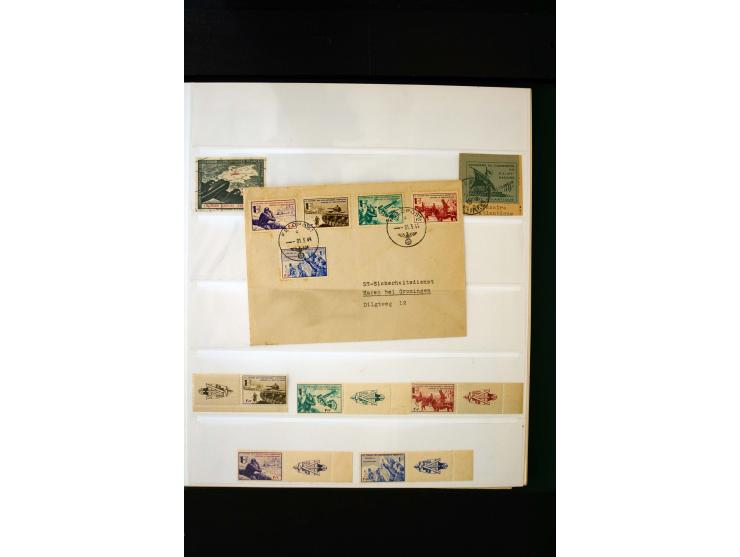 1939/45, postfrische, ungebrauchte und gestempelte Sammlung mit u.a. Theresienstadt-Zulassungsmarke, Albanien kpl., Dänemark 
