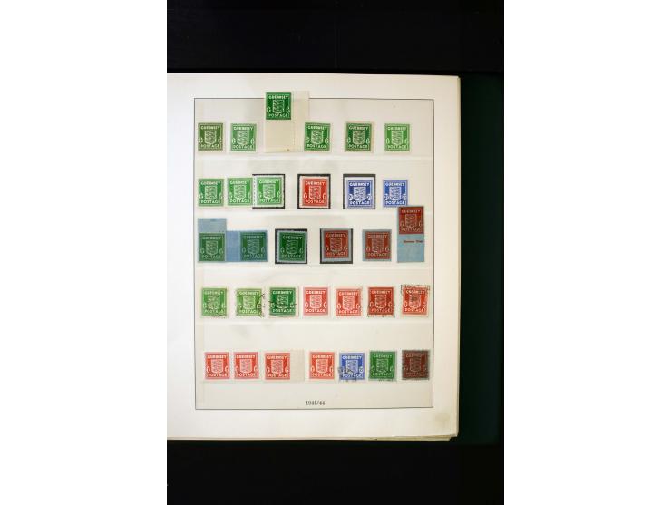 1939/45, postfrische, ungebrauchte und gestempelte Sammlung mit u.a. Theresienstadt-Zulassungsmarke, Albanien kpl., Dänemark 