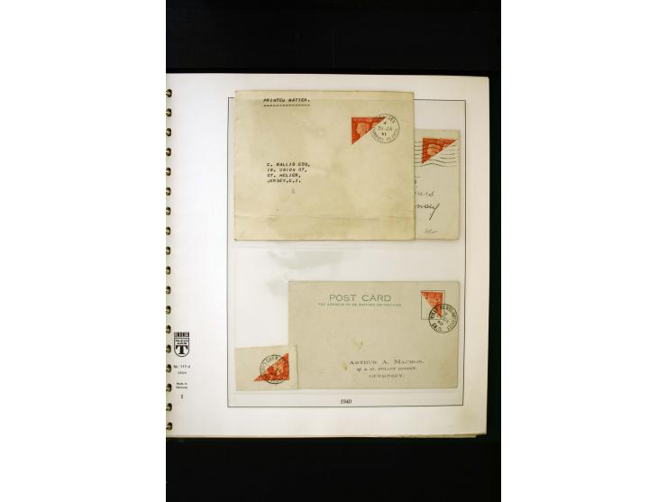 1939/45, postfrische, ungebrauchte und gestempelte Sammlung mit u.a. Theresienstadt-Zulassungsmarke, Albanien kpl., Dänemark 