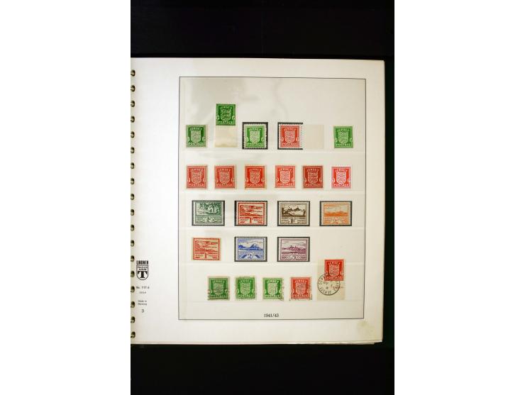 1939/45, postfrische, ungebrauchte und gestempelte Sammlung mit u.a. Theresienstadt-Zulassungsmarke, Albanien kpl., Dänemark 