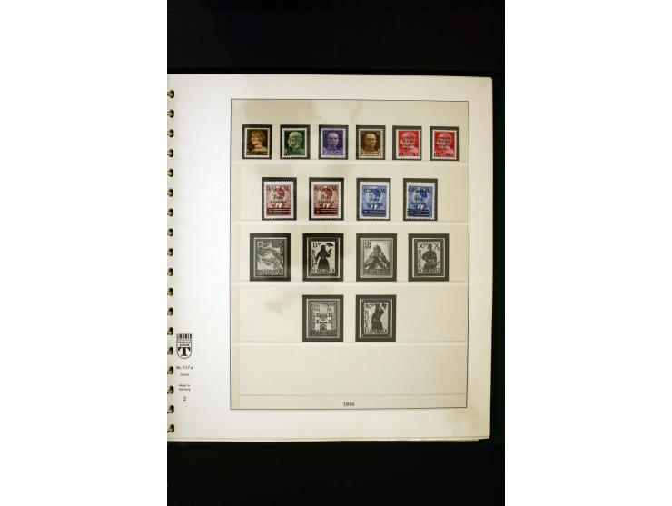 1939/45, postfrische, ungebrauchte und gestempelte Sammlung mit u.a. Theresienstadt-Zulassungsmarke, Albanien kpl., Dänemark 