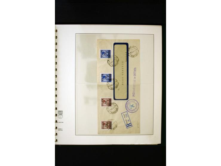 1939/45, postfrische, ungebrauchte und gestempelte Sammlung mit u.a. Theresienstadt-Zulassungsmarke, Albanien kpl., Dänemark 
