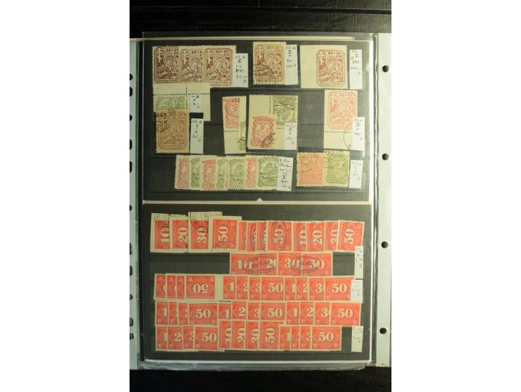 1939/45, postfrischer, ungebrauchter und gestempelter Bestand mit guten Ausgaben, teils signiert; im Karton