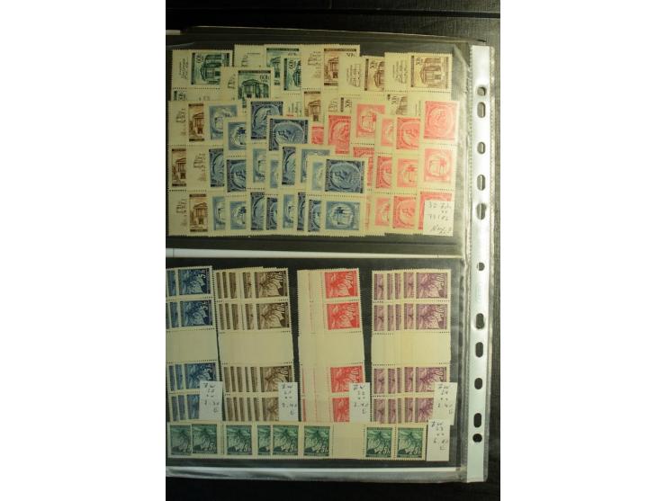 1939/45, postfrischer, ungebrauchter und gestempelter Bestand mit guten Ausgaben, teils signiert; im Karton