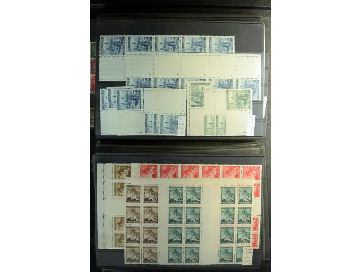 1939/45, postfrischer, ungebrauchter und gestempelter Bestand mit guten Ausgaben, teils signiert; im Karton