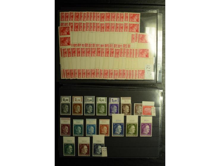 1939/45, postfrischer, ungebrauchter und gestempelter Bestand mit guten Ausgaben, teils signiert; im Karton