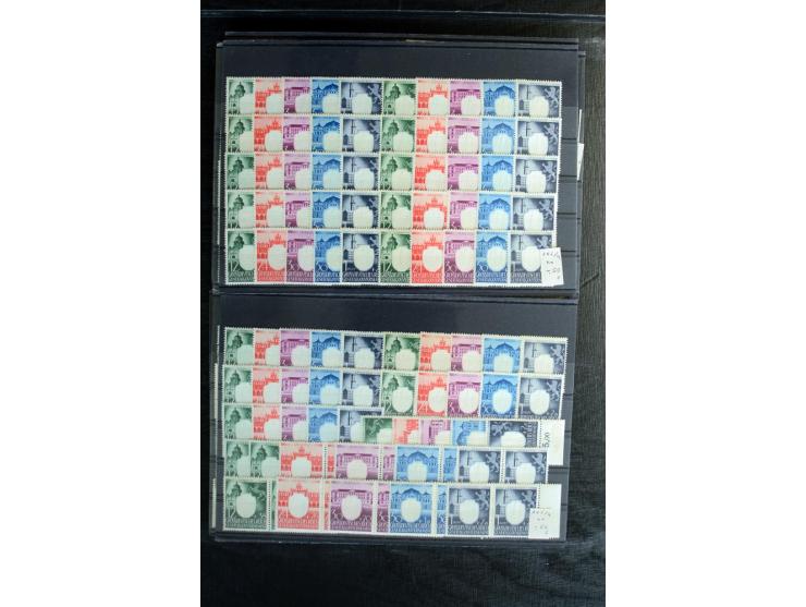 1939/45, postfrischer, ungebrauchter und gestempelter Bestand mit guten Ausgaben, teils signiert; im Karton