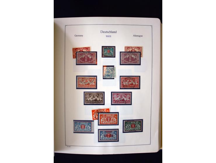 1849/2000, umfangreiche ungebrauchte/postfrische und gestempelte Sammlung ab Altdeutschland über Deutsches Reich mit gutem Br