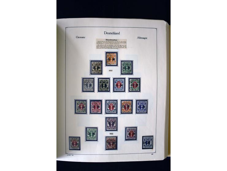 1849/2000, umfangreiche ungebrauchte/postfrische und gestempelte Sammlung ab Altdeutschland über Deutsches Reich mit gutem Br