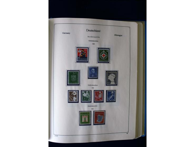 1849/2000, umfangreiche ungebrauchte/postfrische und gestempelte Sammlung ab Altdeutschland über Deutsches Reich mit gutem Br