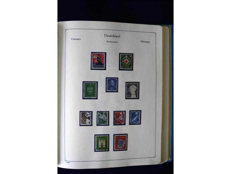 1849/2000, umfangreiche ungebrauchte/postfrische und gestempelte Sammlung ab Altdeutschland über Deutsches Reich mit gutem Br