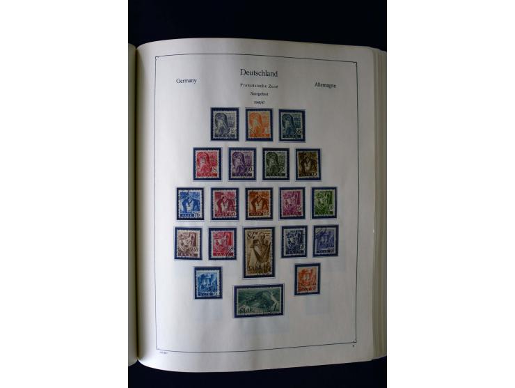 1849/2000, umfangreiche ungebrauchte/postfrische und gestempelte Sammlung ab Altdeutschland über Deutsches Reich mit gutem Br