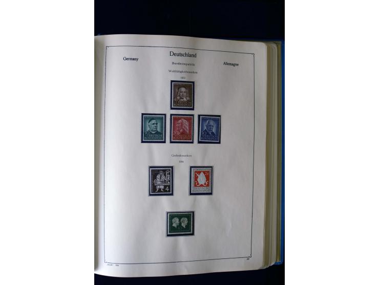 1849/2000, umfangreiche ungebrauchte/postfrische und gestempelte Sammlung ab Altdeutschland über Deutsches Reich mit gutem Br