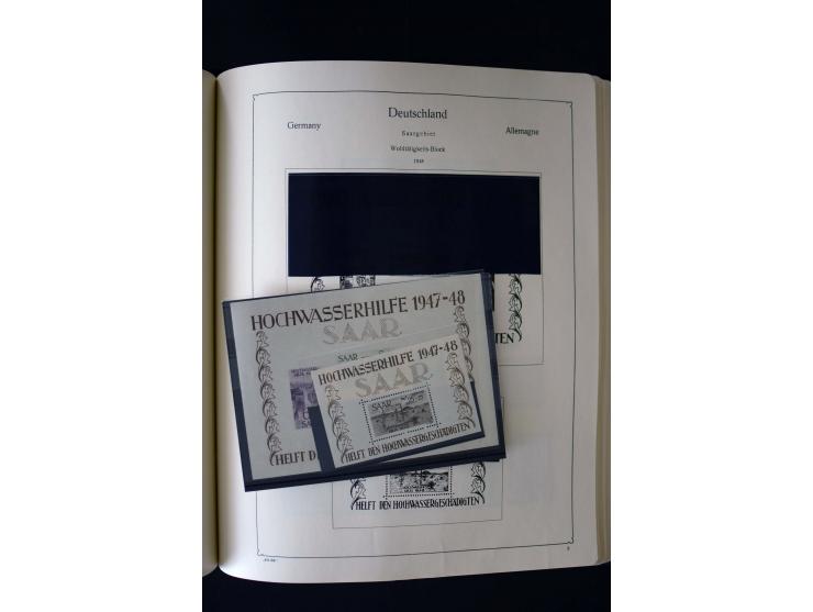1849/2000, umfangreiche ungebrauchte/postfrische und gestempelte Sammlung ab Altdeutschland über Deutsches Reich mit gutem Br