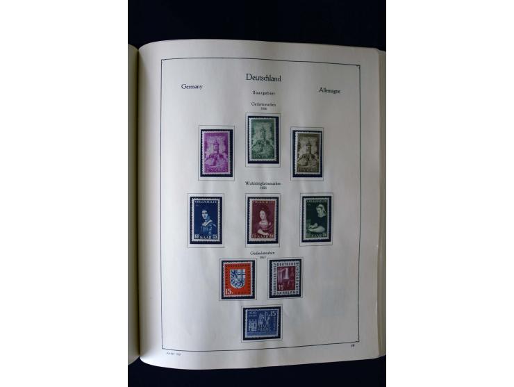 1849/2000, umfangreiche ungebrauchte/postfrische und gestempelte Sammlung ab Altdeutschland über Deutsches Reich mit gutem Br