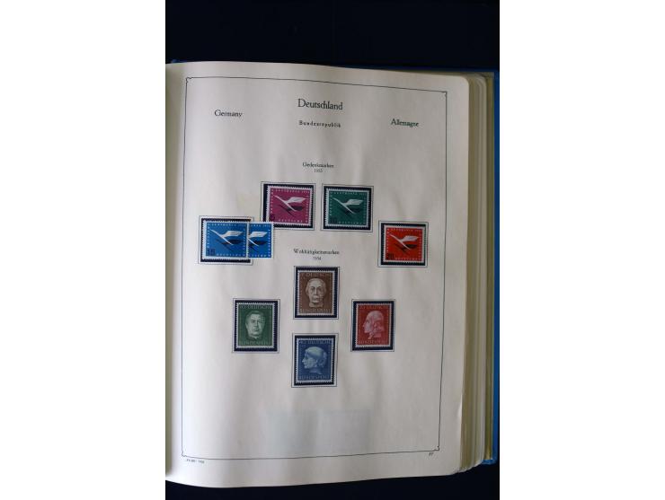 1849/2000, umfangreiche ungebrauchte/postfrische und gestempelte Sammlung ab Altdeutschland über Deutsches Reich mit gutem Br