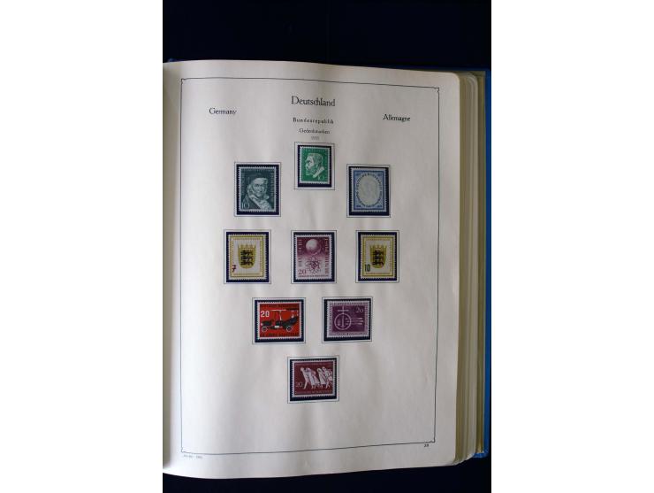 1849/2000, umfangreiche ungebrauchte/postfrische und gestempelte Sammlung ab Altdeutschland über Deutsches Reich mit gutem Br