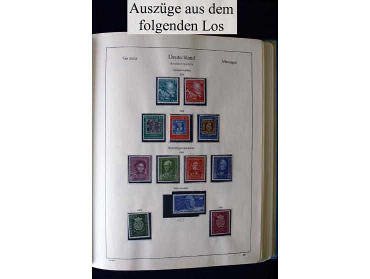 1849/2000, umfangreiche ungebrauchte/postfrische und gestempelte Sammlung ab Altdeutschland über Deutsches Reich mit gutem Br