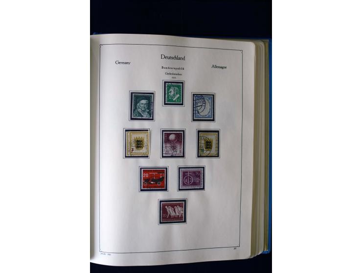 1849/2000, umfangreiche ungebrauchte/postfrische und gestempelte Sammlung ab Altdeutschland über Deutsches Reich mit gutem Br