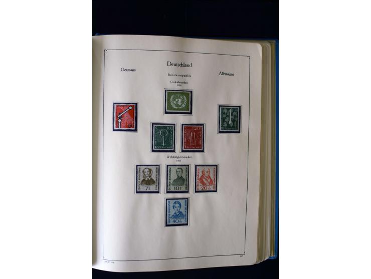 1849/2000, umfangreiche ungebrauchte/postfrische und gestempelte Sammlung ab Altdeutschland über Deutsches Reich mit gutem Br
