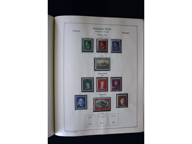 1849/2000, umfangreiche ungebrauchte/postfrische und gestempelte Sammlung ab Altdeutschland über Deutsches Reich mit gutem Br
