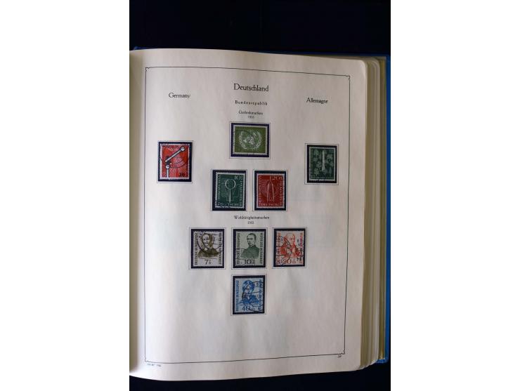 1849/2000, umfangreiche ungebrauchte/postfrische und gestempelte Sammlung ab Altdeutschland über Deutsches Reich mit gutem Br