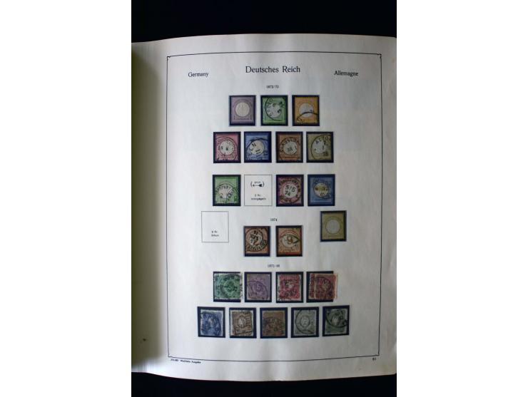 1849/2000, umfangreiche ungebrauchte/postfrische und gestempelte Sammlung ab Altdeutschland über Deutsches Reich mit gutem Br
