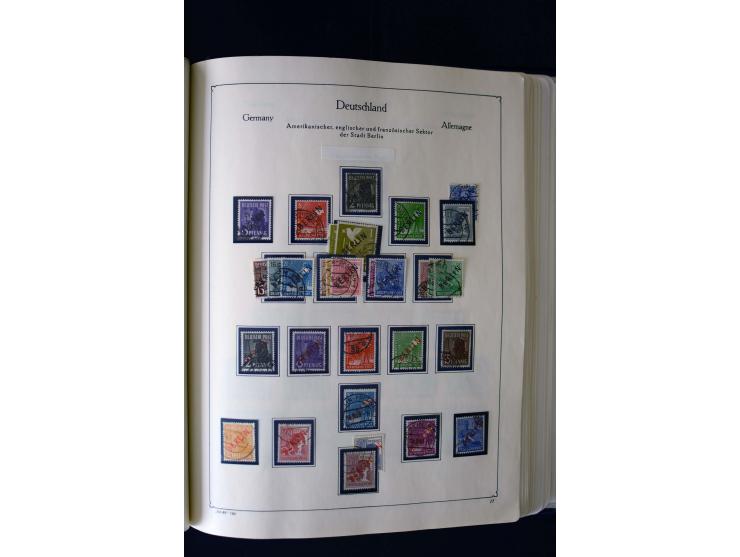 1849/2000, umfangreiche ungebrauchte/postfrische und gestempelte Sammlung ab Altdeutschland über Deutsches Reich mit gutem Br