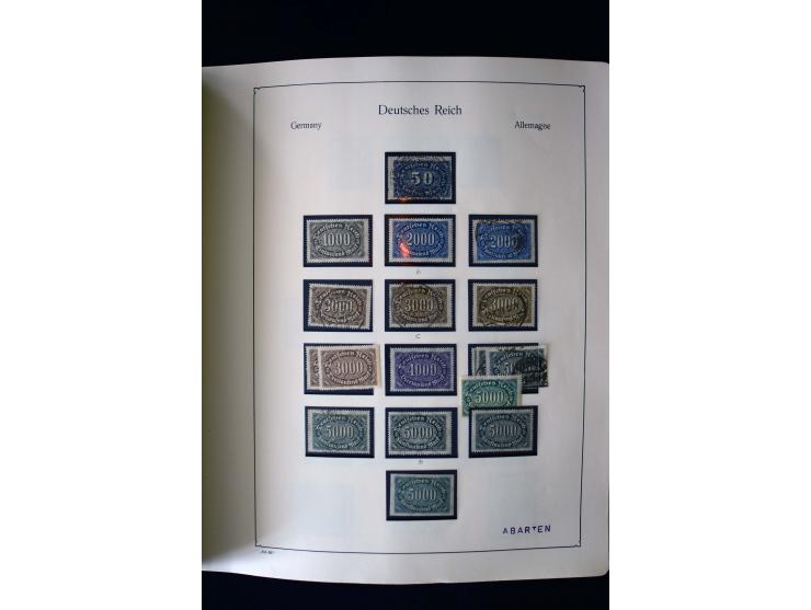 1849/2000, umfangreiche ungebrauchte/postfrische und gestempelte Sammlung ab Altdeutschland über Deutsches Reich mit gutem Br