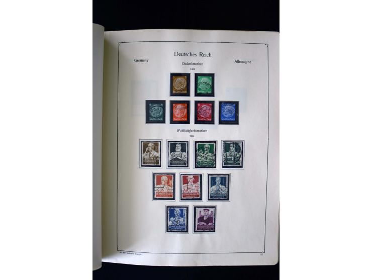 1849/2000, umfangreiche ungebrauchte/postfrische und gestempelte Sammlung ab Altdeutschland über Deutsches Reich mit gutem Br