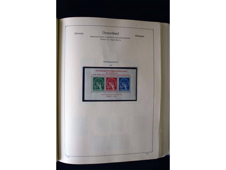 1849/2000, umfangreiche ungebrauchte/postfrische und gestempelte Sammlung ab Altdeutschland über Deutsches Reich mit gutem Br