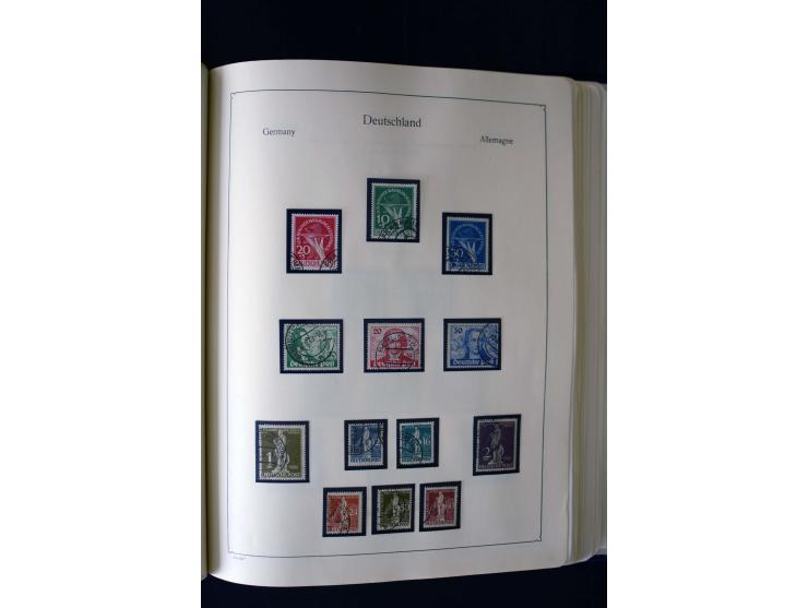 1849/2000, umfangreiche ungebrauchte/postfrische und gestempelte Sammlung ab Altdeutschland über Deutsches Reich mit gutem Br