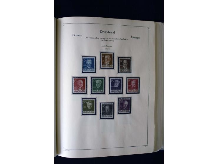 1849/2000, umfangreiche ungebrauchte/postfrische und gestempelte Sammlung ab Altdeutschland über Deutsches Reich mit gutem Br