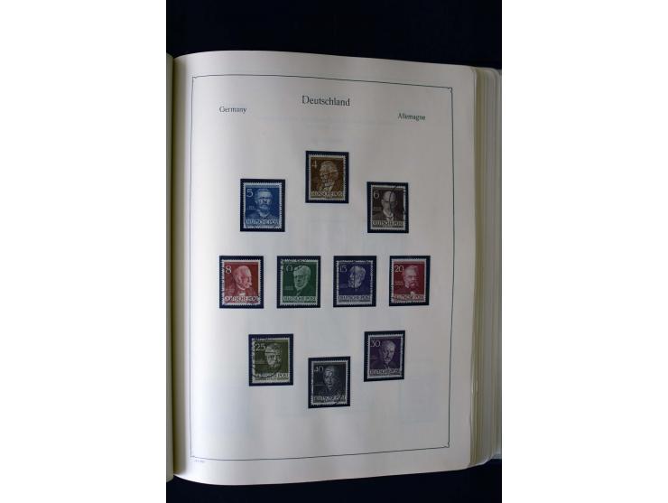 1849/2000, umfangreiche ungebrauchte/postfrische und gestempelte Sammlung ab Altdeutschland über Deutsches Reich mit gutem Br