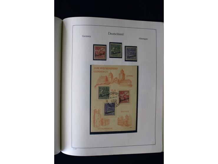 1849/2000, umfangreiche ungebrauchte/postfrische und gestempelte Sammlung ab Altdeutschland über Deutsches Reich mit gutem Br
