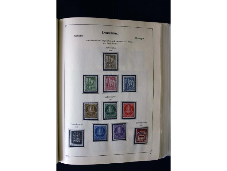1849/2000, umfangreiche ungebrauchte/postfrische und gestempelte Sammlung ab Altdeutschland über Deutsches Reich mit gutem Br
