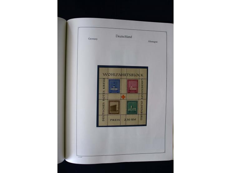 1849/2000, umfangreiche ungebrauchte/postfrische und gestempelte Sammlung ab Altdeutschland über Deutsches Reich mit gutem Br